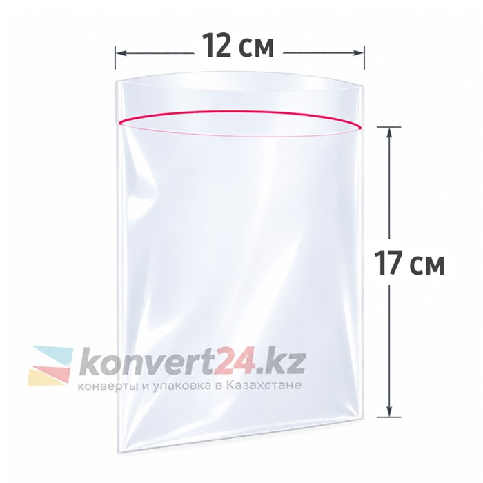 ГРИППЕР С ЗАМКОМ ZIP-LOCK 12*17 см, плотность 80 мкм ZIP12/17/80