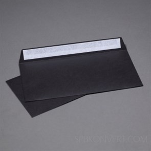 ЧЕРНЫЙ КОНВЕРТ C65 114х229 мм бумажный