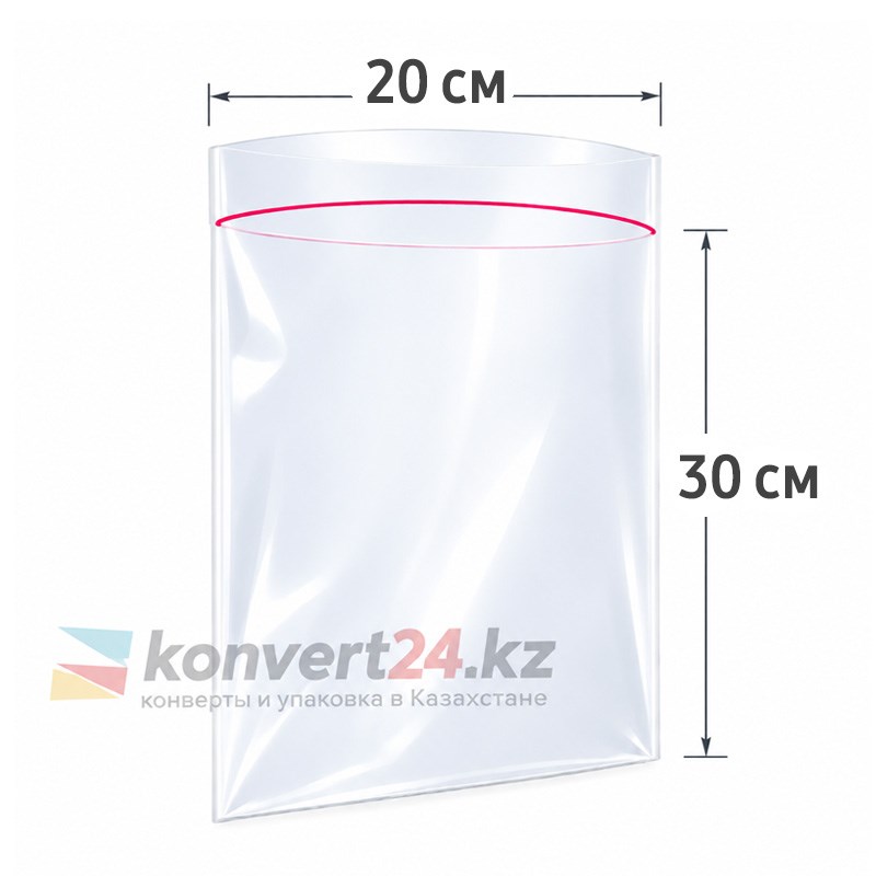 ГРИППЕР С ЗАМКОМ ZIP-LOCK 20*30 см, плотность 80 мкм ZIP20/30/80