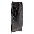 Черный матовый пакет 135*390+70мм, на 1кг кофе с клапаном дегазации двухшовный K2130