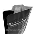 Черный пакет для кофе 135*265+75мм / 0.5 кг / 8-шовный с замком zip-lock / клапан дегазации K2110 Черный пакет для кофе 135*265+75мм / 0.5 кг / 8-шовный с замком zip-lock / клапан дегазации K2110