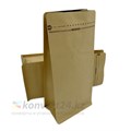 Крафт пакет для кофе 135*265+75 мм / 0.5 кг / 8-шовный с замком zip-lock / клапан дегазации K2111