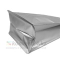 Пакет серебро для кофе 150*320+100 мм / 1 кг / 8-шовный с замком zip-lock / клапан дегазации K2122