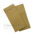 Крафт пакет для кофе 130*200+70 мм / 0.25 кг / 8-шовный с замком zip-lock / клапан дегазации K2100 Крафт пакет для кофе 130*200+70 мм / 0.25 кг / 8-шовный с замком zip-lock / клапан дегазации K2100