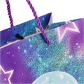Пакет подарочный с ручками, "Единорог", 32х26х12см, глиттер, бумага, 4 дизайна 2026