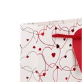 Пакет подарочный с ручками, "Сердца", 14х7х17см, тиснение, бумага, 4 дизайна 2029