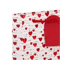 Пакет подарочный с ручками, "Сердца", 14х7х17см, тиснение, бумага, 4 дизайна 2029