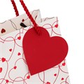 Пакет подарочный с ручками, "Сердца", 14х7х17см, тиснение, бумага, 4 дизайна 2029